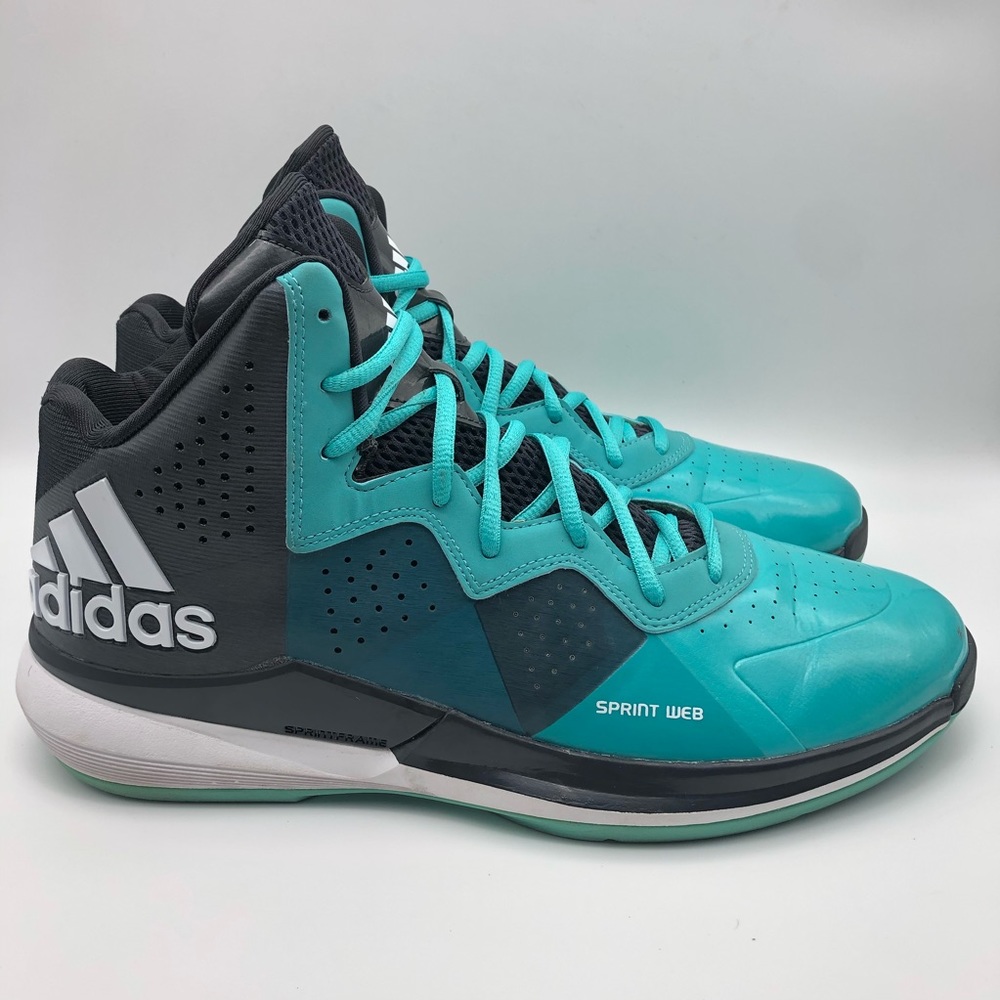 Adidas Mens Intimidate Basketball Shoes Turquoise